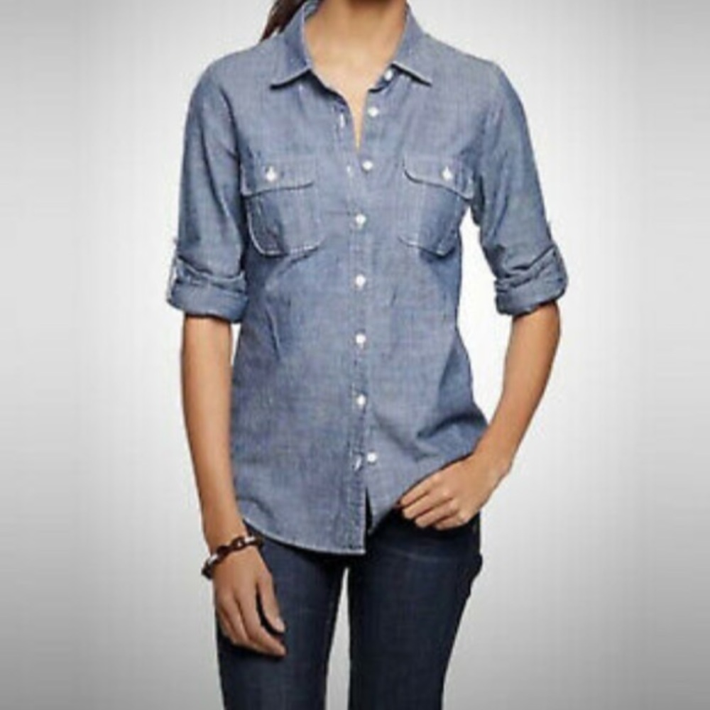 J.Crew Chambray Perfect Shirt